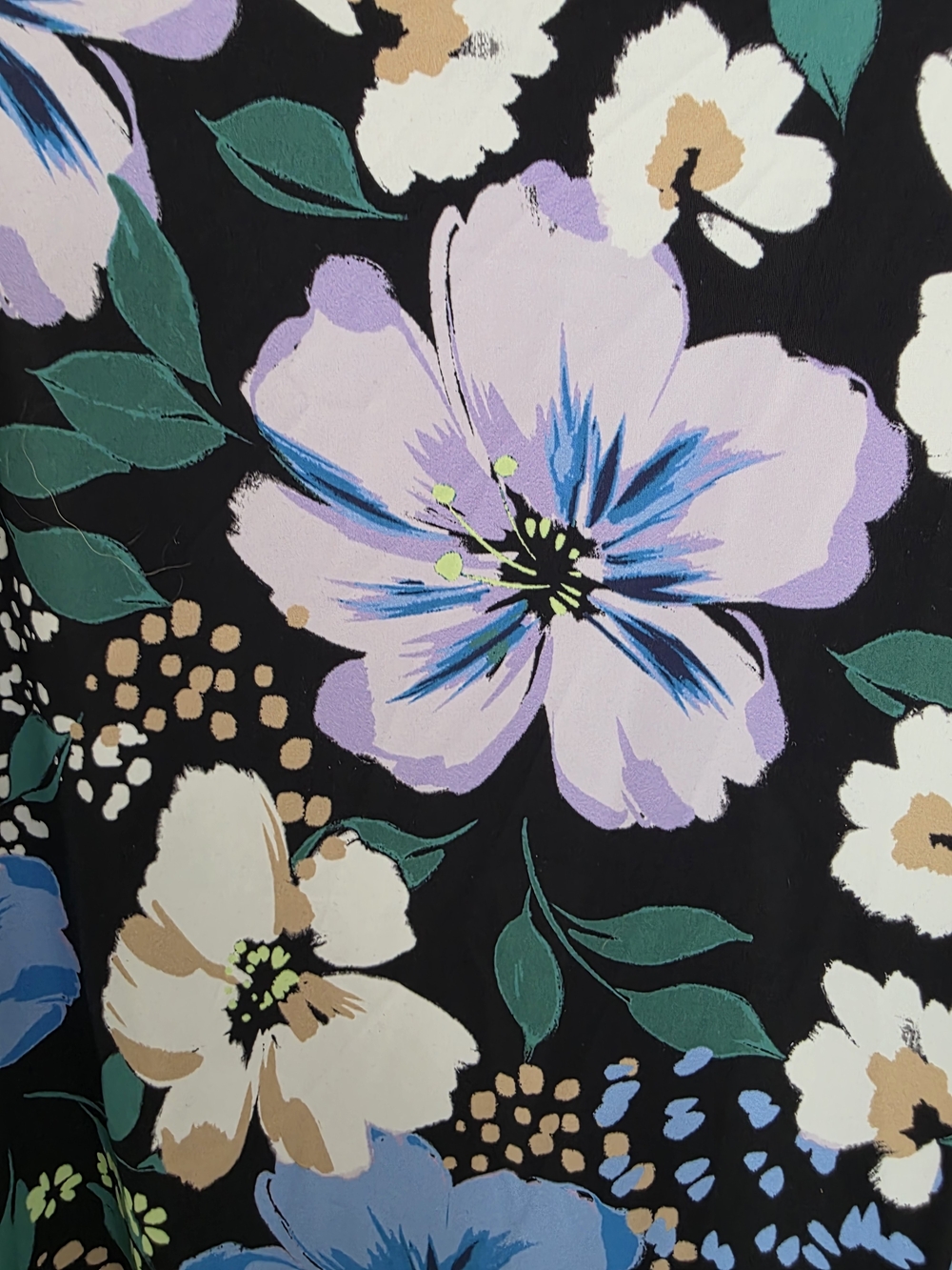 Jantzen Black Floral Crossover Bodice Swimsuit 18W - Picture 4 of 5